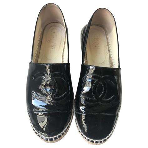 espadrille chanel noir